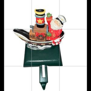 Santa Claus Nautical Stocking Holder